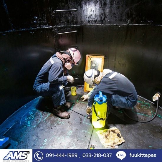 รับทำความสะอาดเครื่องจักรและโรงงานอุตสาหกรรม ระยอง - AMS SOLUTIONS - รับทดสอบภาชนะรับความดัน Pressure Vessel Inspection