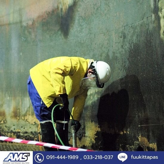 รับทำความสะอาดเครื่องจักรและโรงงานอุตสาหกรรม ระยอง - AMS SOLUTIONS - รับล้างบ่อ อับอากาศ ระยอง